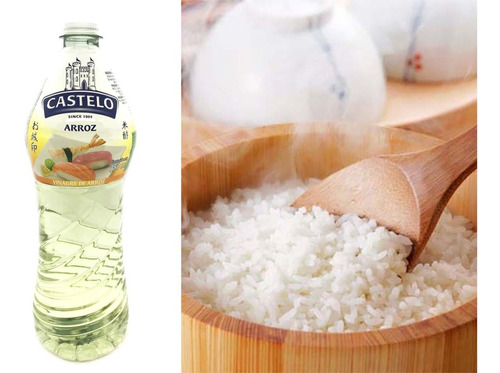 Imagen 2 de 2 de Vinagre De Arroz Castelo X 750 Ml - Ideal Para Sushi