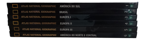Combo 6 Volumes 1 Ao 6 Coleção Atlas National Geographic - Sem Uso (Usado)