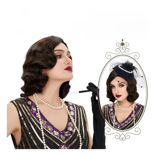Peluca Años 80 Vokuhila - Rubio Oscuro, Pelo Sintético, Ideal Para Fiestas De Disfraces, Carnaval Y Temáticas