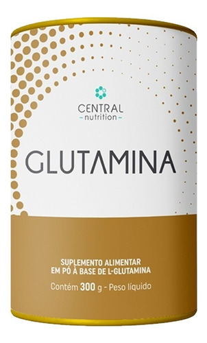 Glutamina, Central Nutrition, L-glutamina - 300g, 100% Pó Sabor Sem Sabor