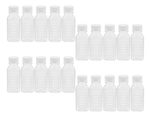 Botella De Jugo Transparente Desechable, 20 Unidades