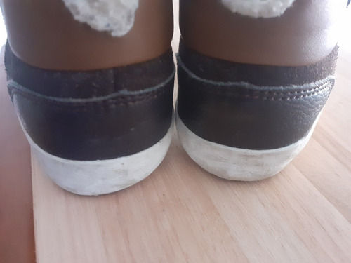 Zapatillas Lecop Botitas Con Corderito - Marrones - Talle 27