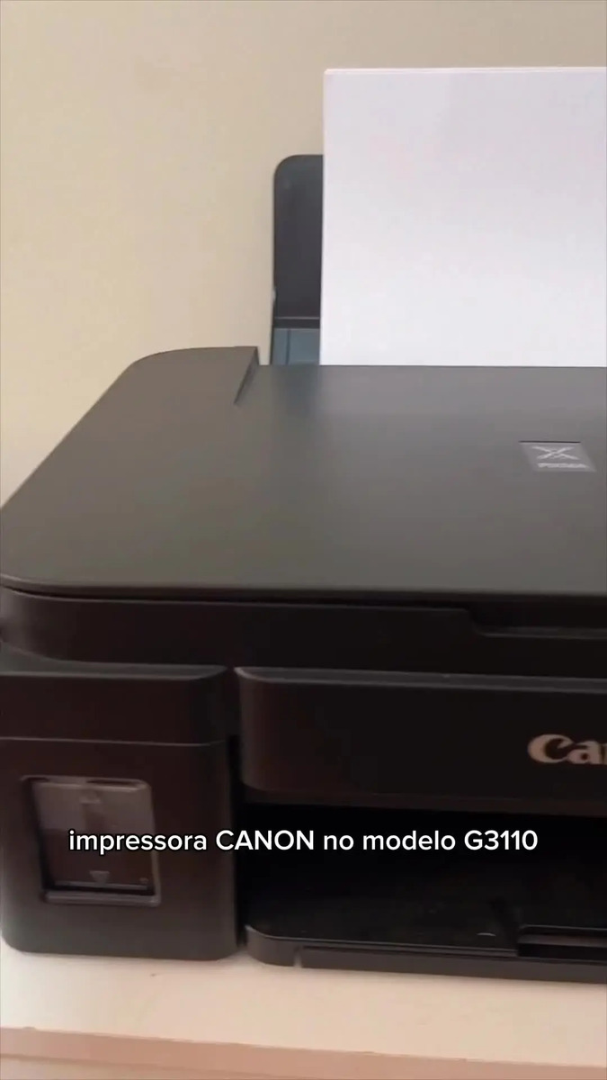 Impressora Multifuncional Cor Canon Pixma G3110 Preto 127/220v