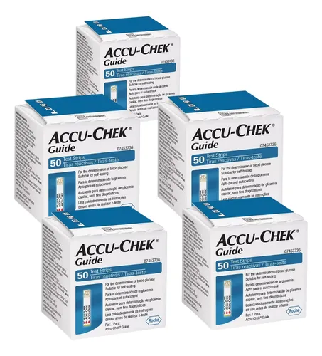 Accu Check Guide 50 Tiras Reactivas X 5 Unidades