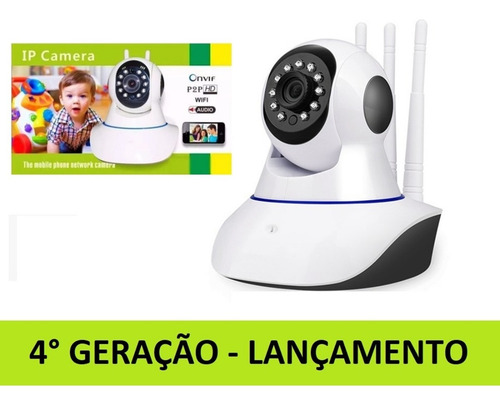 Imagem 1 de 6 de Camera 3 Antenas Ip Wifi Sistema Yoosee/yyp2p