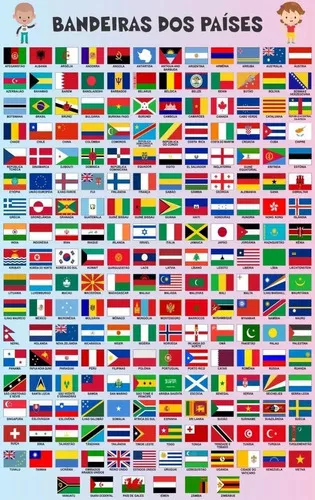 Voce sabe as bandeiras do mundo todo