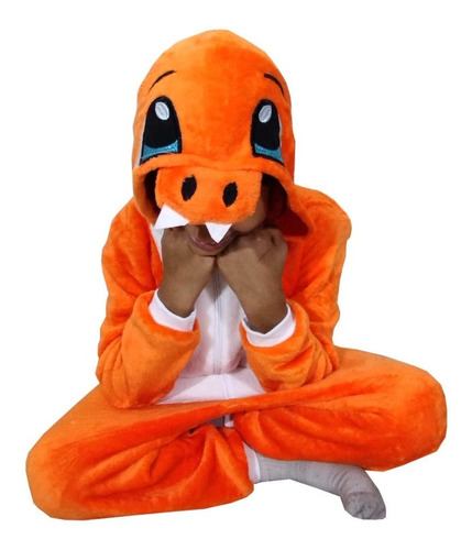 Pijama Kigurumi Térmica De Charmander  Pokemon Para Niños
