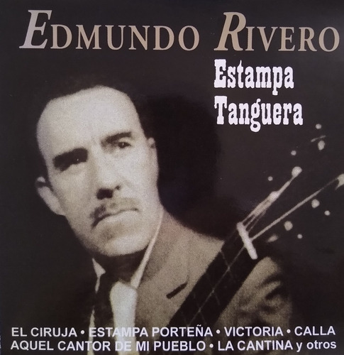 Edmundo Rivero Cd Nuevo Estampa Tanguera 12 Temas Éxitos