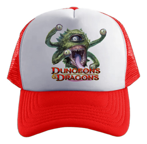 Dungeons And Dragons Beholder Gorra Friki Tu Eres #2 Rojo Talle Único Regulable Dungeons And Dragons Beholder