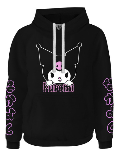 Hoodie Buzo Buso Saco Dark Anime Goth Kawaii Kuromi Skull