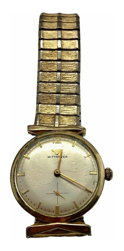 Reloj Wittnauer Antiguo Baño D Oro 10k 17 Joyas Para Reparar