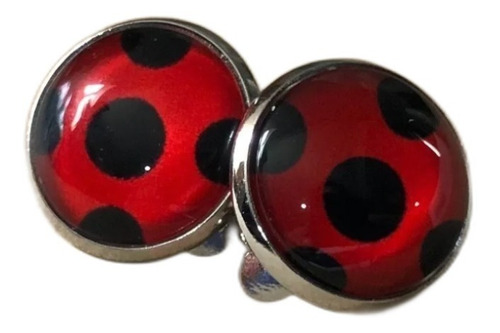 Aretes Catarina Lady Bug + Caja Individual De Prodigios