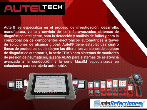 Sensor Presión Llantas Tpms Universal 315/433mhz Autel