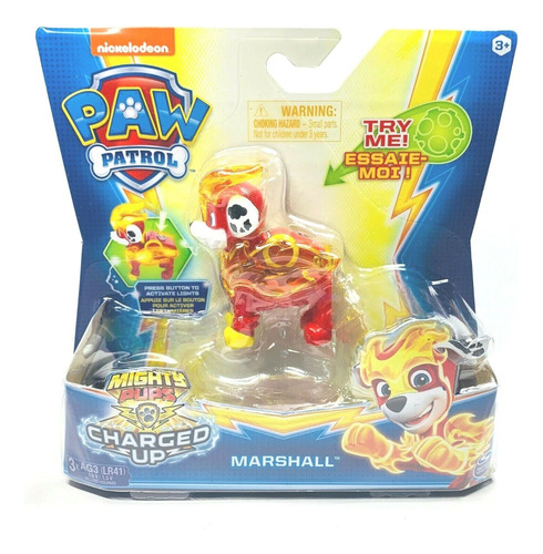 Paw Patrol Cachorros Poderosos Cargados Marshall Caja Dañada