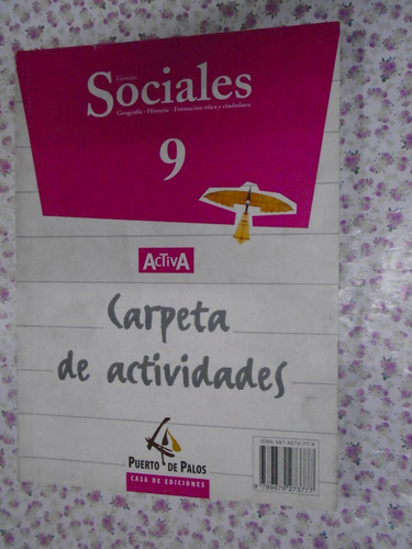 Ciencias Sociales 9 Activa Puerto De Palos Sin Usar!!! Exc! (Usado)
