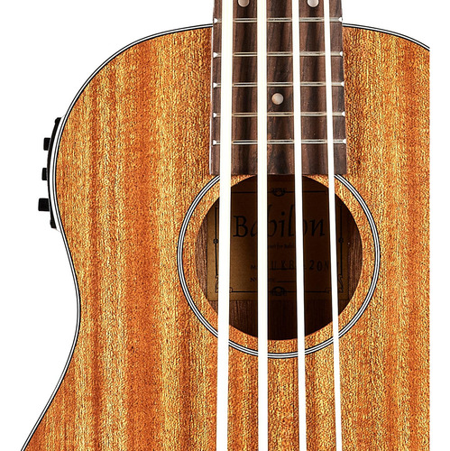 Ukulele Bajo Color Natural De 4 Cuerdas Kihei Babilon Color Color Beige