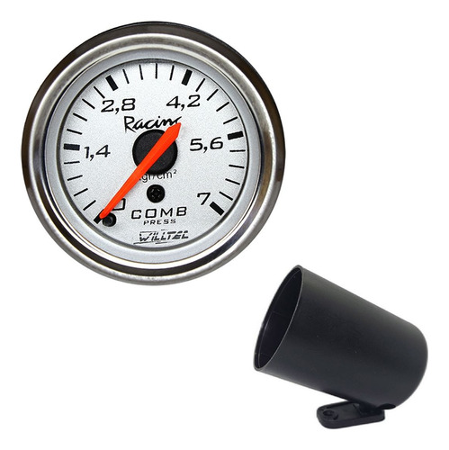 Manômetro Mecânico Pressão Do Combustível 0-7kgf/cm² Branco