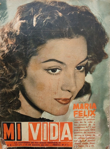 Revista Mi Vida Maria Félix 31-8-1961 (aa541