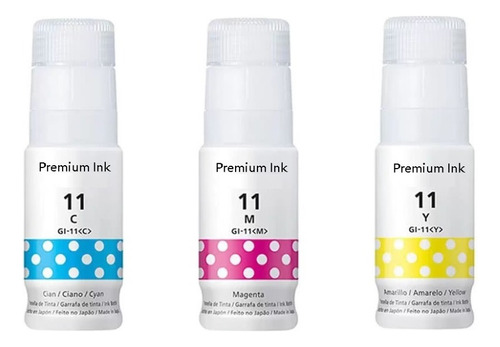 3 Pack Tinta Color Compatible Para Canon Gl-11 G2160 G3160 