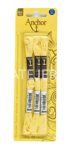 Imagen 4 de 6 de Hilo Para Bordar Mouline Blister X 3 Madejas Mismo Color