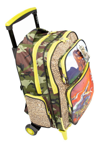 Owen Mochila Escolar Carrito 3 Ruedas Reforzada Gab18dino 6c Color Verde Musgo