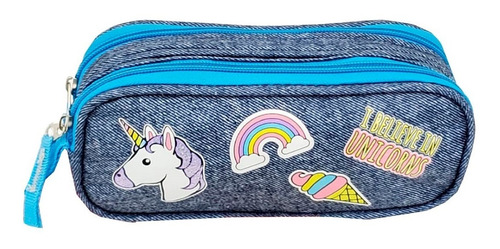 Imagem 5 de 7 de Mochila Escolar Menina Lancheira Estojo Unicórnio I Believe