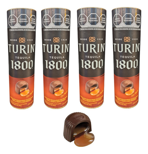 Chocolate Semiamargo 7 Tubo 180g Tequila 1800 Reposado Turin