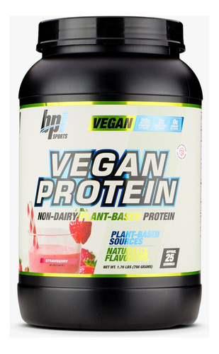Bpi Sports Veggie Protein 1.76 Lbs 25 Serv Proteina Vegetal Sabor Fresa