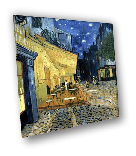 Cuadro Canvas Bastidor Café Terraza Vincent Van Gogh 100x80