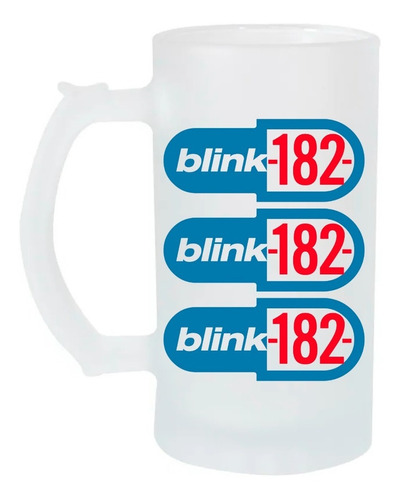 Tarro Cervecero 16oz Blink 182 Pop Punk Logo