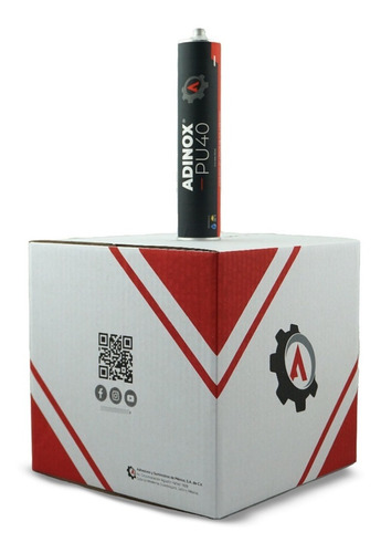 Adinox® Pu-40, Adhesivo Sellador De Poliuretano Negro 300ml