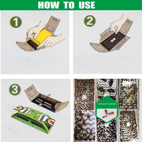 10 Piezas Trampa Para Cucarachas E Insectos