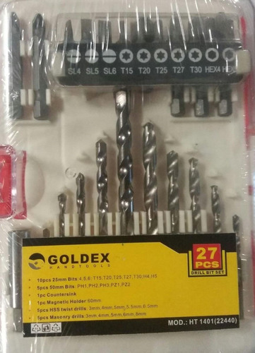 Set De Puntas/mechas Av 27pzas Torx Paleta C/estuche Ht1401