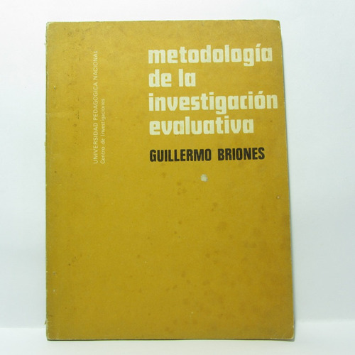 Metodología De La Investigación Evaluativa - Upn 1975