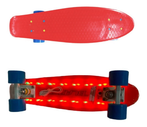 Patineta Para Calle Estilo Penny Led Cruiser Modelo D4
