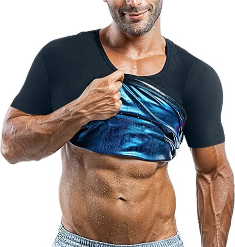 Camisa De Sauna Body Shaper For Hombre, Camiseta Sin Mangas