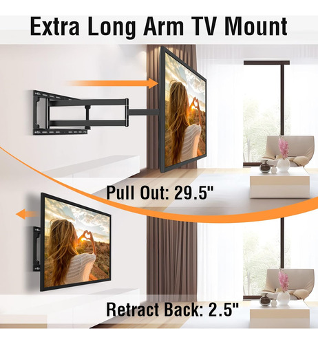 Soporte De Tv Extensible 37-75 Con Brazo 29.5