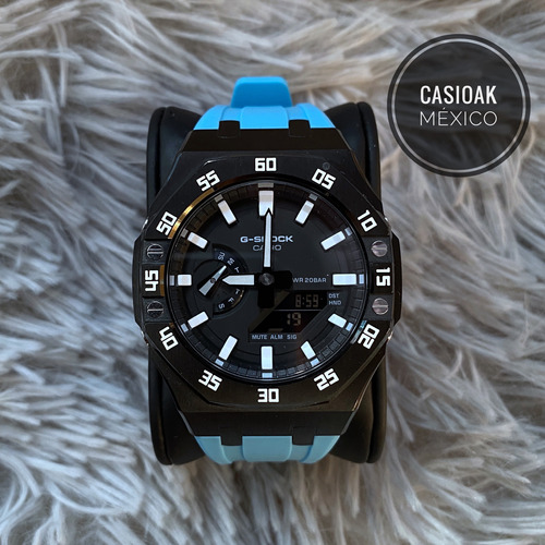 Reloj Casio G-shock Casioak Black Blue Tiffany 