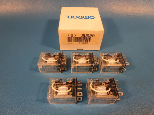 Lot Of 5 Omron Ly2 110/120vac , 2w928, Relay: Socket Ccw