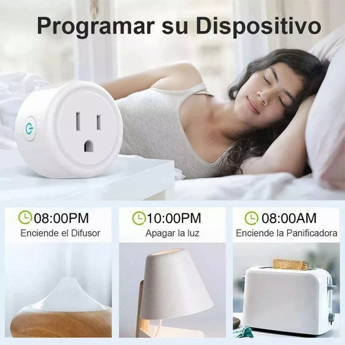 2pieza Enchufes Inteligentes Contacto Interruptor Wifi Alexa