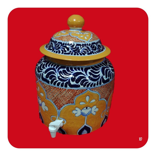 Imagen 2 de 3 de Portagarrafón Color Estilo Barroco Talavera Poblana M10 Prt
