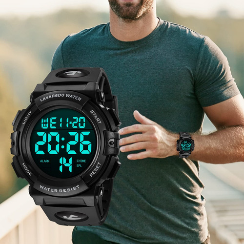 Reloj Para Hombre Deportivo Digital Multifunción Impermeable