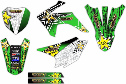 Imagen 8 de 8 de Kit De Stickerts En Vinil Para Moto Honda Crf 230 Mod: 006