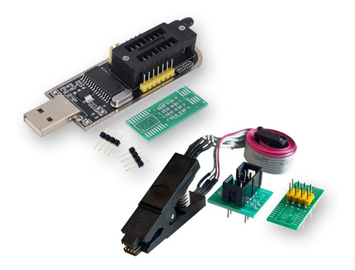 Programador Usb Libera Netbook Todas + Pinza + Bios Eeprom