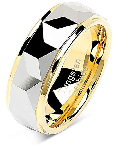 Anillo De Tungsteno 100s Joyas Para Hombre Y Mujer Alianza D