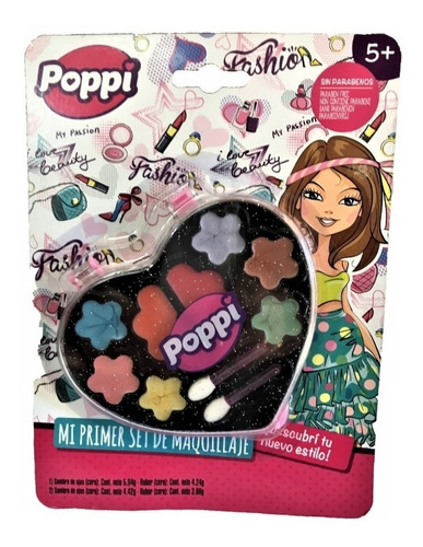 Set De Maquillaje Nena Infantil Poppi Juguete Pinturitas