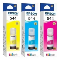 Comprar Kit de recarga de tinta Epson 544, tinta de colores amarillo, cian y magenta