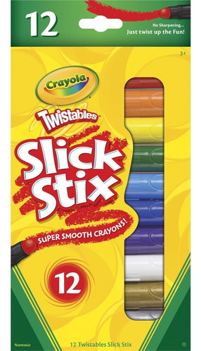 Crayones Crayolas X 12 Stick Stix Colores Surtidos Febo