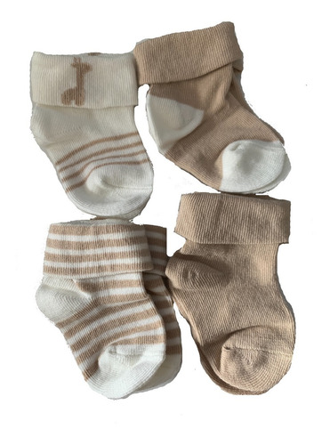 Calcetines Set 4 Para Bebé 6/9meses Baby Harvest