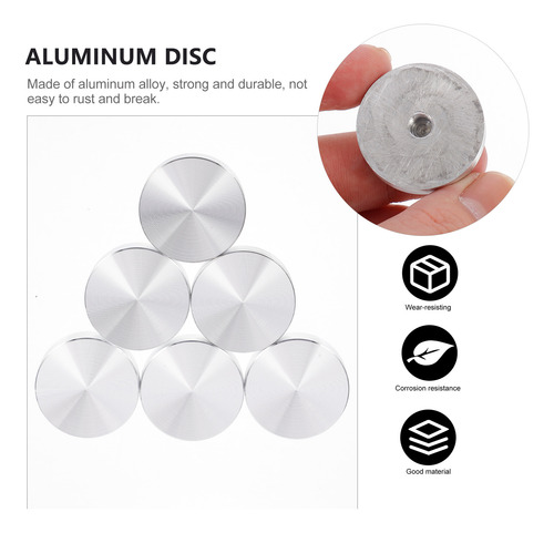 Disco De Mesa De Aluminio Macizo Para Tartas, 6 Unidades